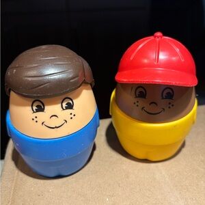 Vintage Little Tikes 2 Large Big Chunky People Step 2 1990's
